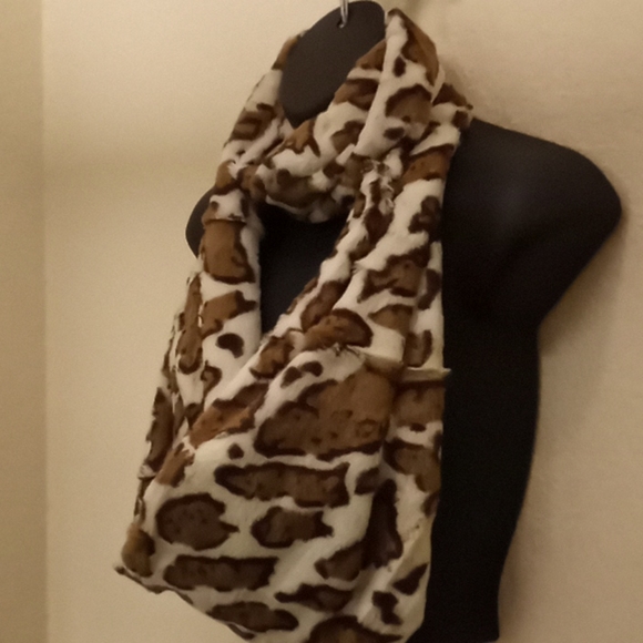 Animal Print Minky Infinity Scarf - Picture 2 of 14